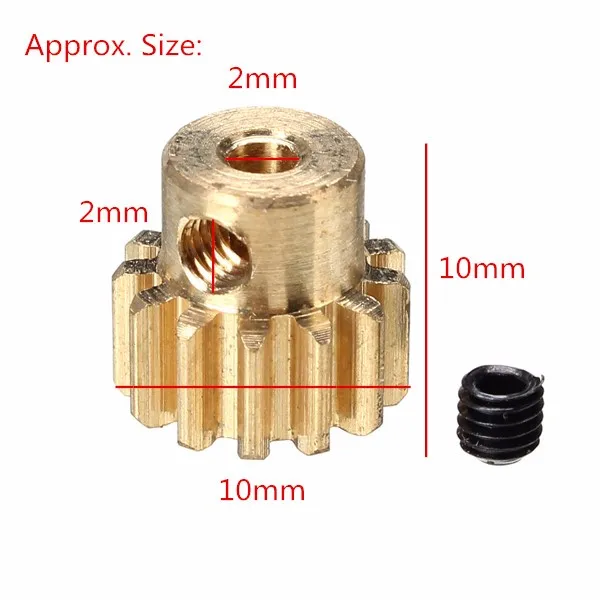 REMO G2713 390 Motor Gear Copper 13T 1/16 RC Car Parts For Truggy Buggy Short Course 1631 1651 1621