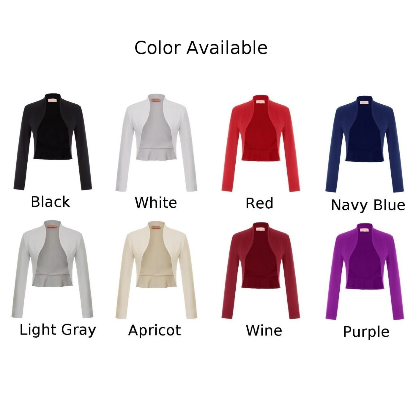 Most effective  BP Women's Vintage Long Sleeve Open Front Ruffled Hem Cotton Bolero Shrug