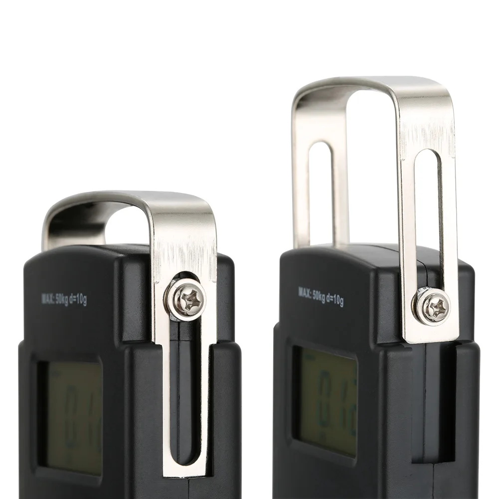 

Hot Selling Backlit LCD Display 110lb/50kg Electronic Balance Digital Fishing Postal Hanging Hook Scale