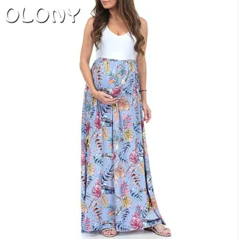 

Printed Maternity women Dress Long 2019 OLONY vestido shein befree clothes