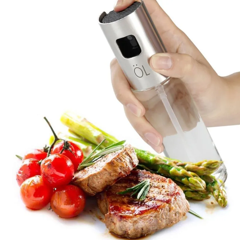 Stainless Steel 100ml Olive Pump Spray Bottle Oil Sprayer Oiler Pot BBQ Barbecue Spraying Pot Cookware Kitchen Cooking Tool Stainless Steel 100ml Olive Pump Spray Bottle Oil Sprayer Oiler Pot BBQ Barbecue Spraying Pot Cookware Kitchen Cooking Tool