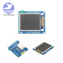 Мини 1,8 дюймовый серийный SPI TFT ЖК-модуль дисплей с адаптером PCB IC 128x160 точечная матрица 3,3 V 5V IO Inerface Cmmpatible 1602 5110