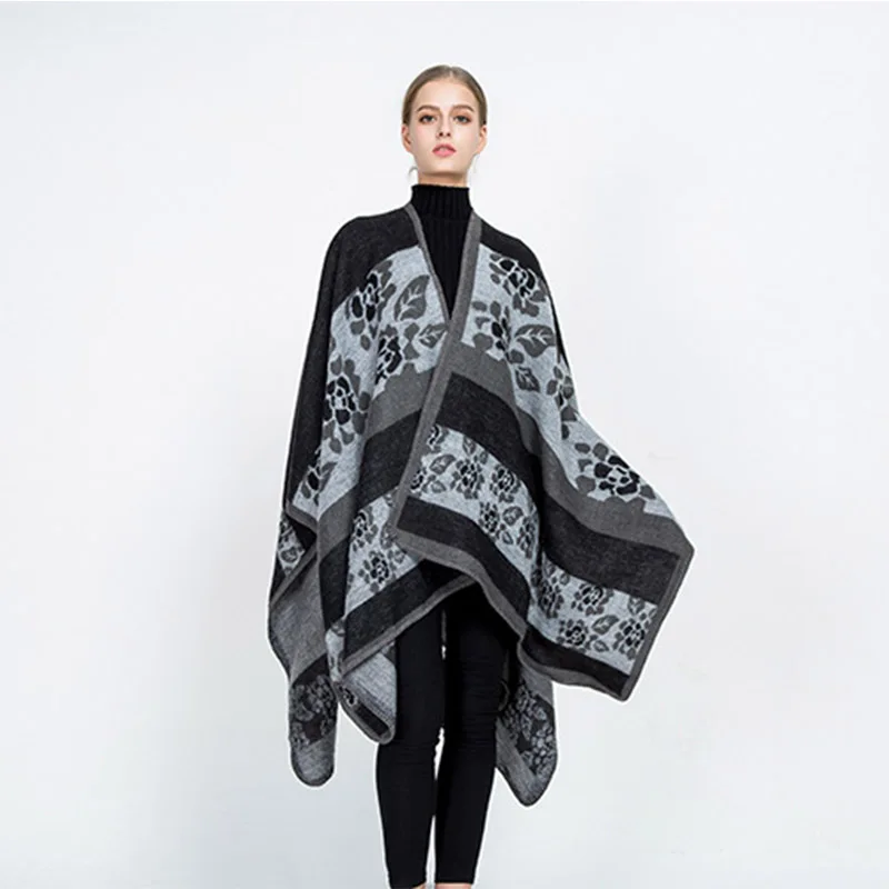 Хит женская накидка зимнее пальто пончо y capas Mujer Desigual женское манто Femme Hiver