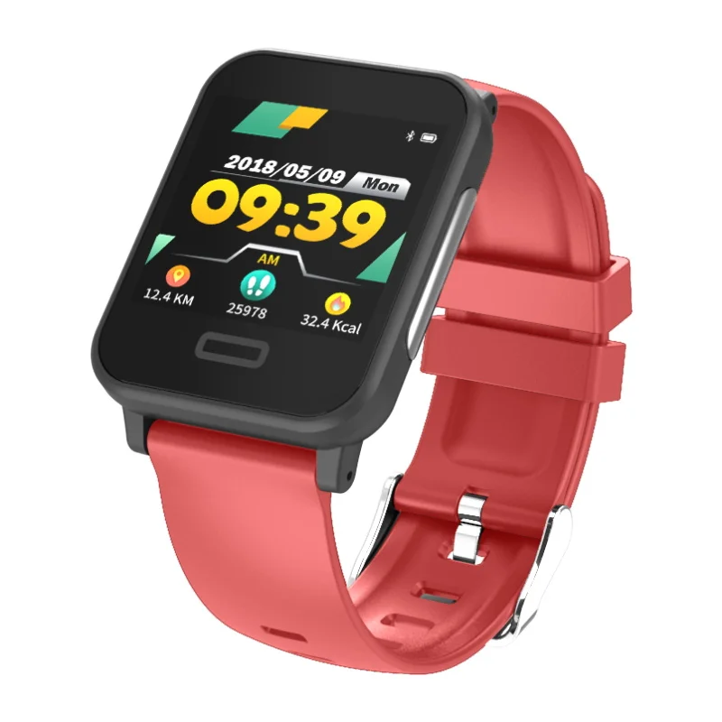 Longet E33 умные часы с ЭКГ пульсометром умный Браслет Водонепроницаемый IP67 Bluetooth фитнес-трекер для iPhone Xiaomi - Цвет: RED