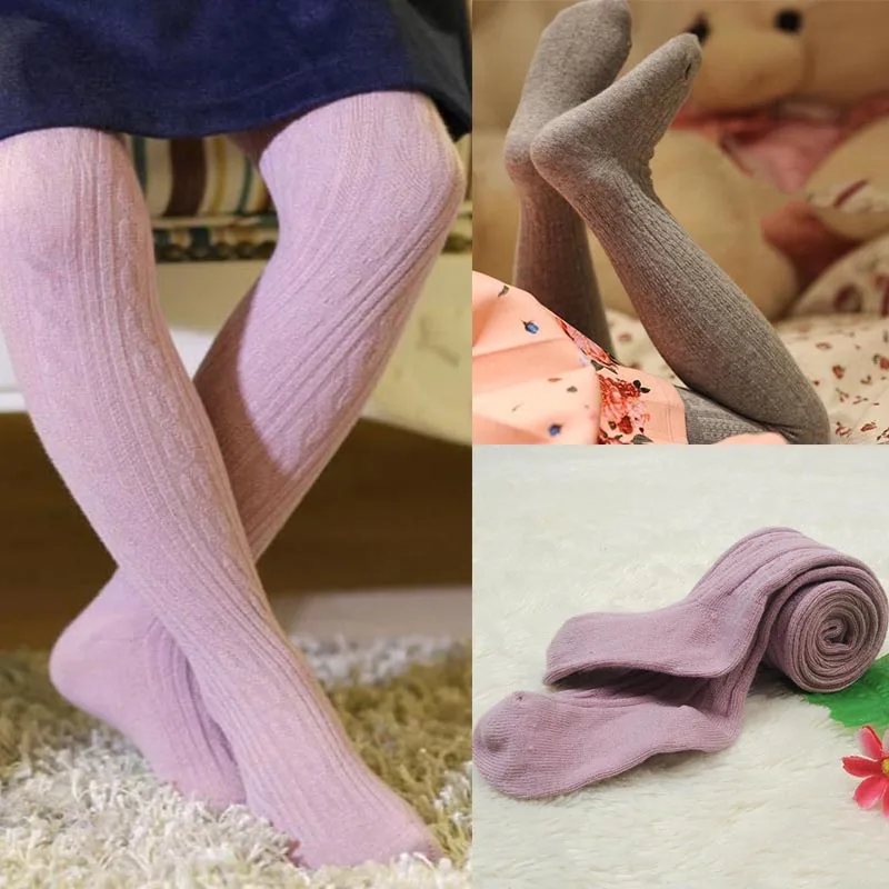 

Winter Soft Cotton Baby Tights Pantyhose for Newborn Infant Toddler Warm Knitted Stockings Solid Leg Warmers Baby Girl Tights
