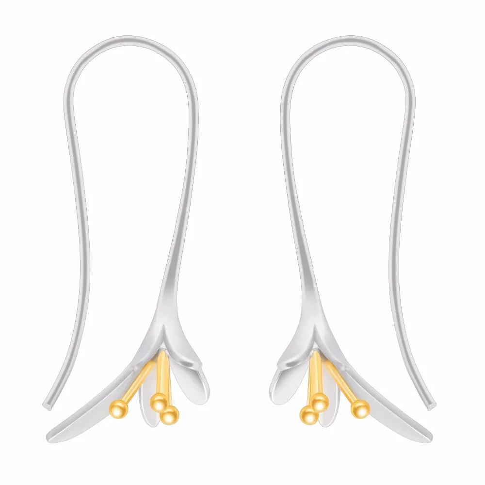

silver gold color flower ring for women dangle earrings jewelry gift 2019 rose flowers design dropshipping factory wholesale