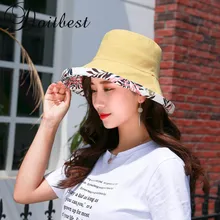 Doitbest женская панама двусторонний принт с широкими полями рыболовная Кепка Козырек летняя пляжная шляпа шляпы Складная Рыбацкая Кепка s