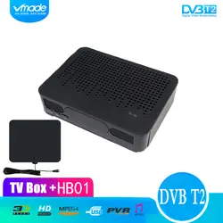 HD четкости цифрового ресивера DVB T2 K3 H.264 MPEG-4 Поддержка 3D интерфейс set top box + HB01 ТВ комнатная антенна