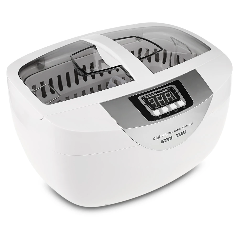 

2.5L Large Capacity Digital Ultrasonic Cleaner Manicure Nail Tools Disinfection Box Sterilizer