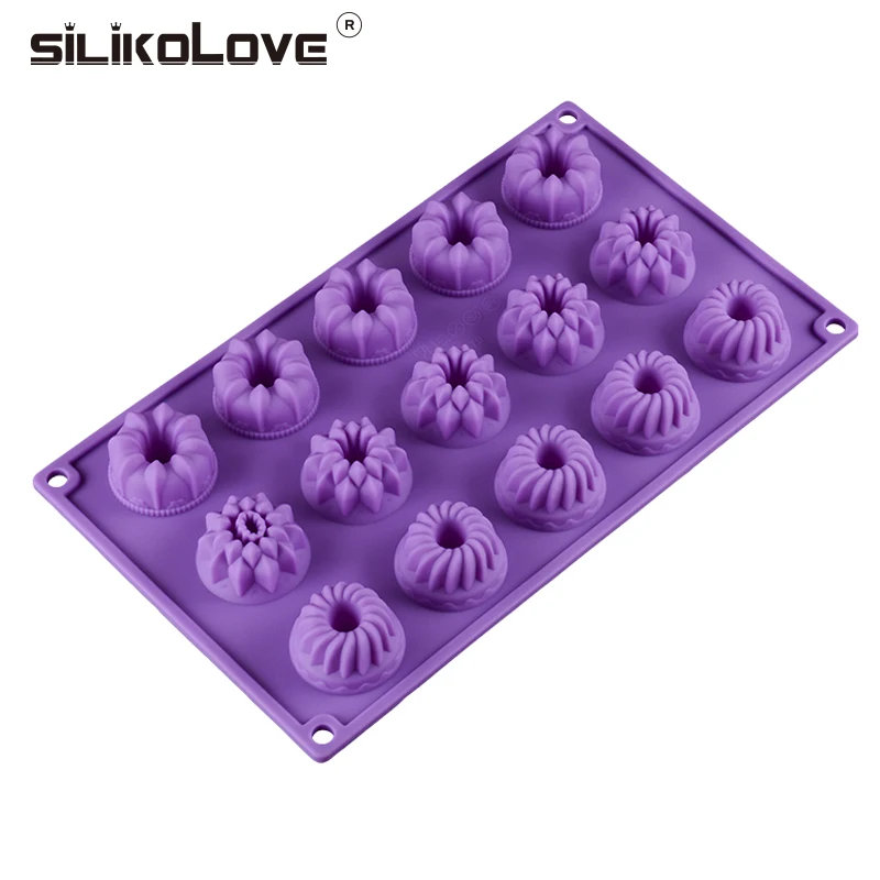 

SILIKOLOVE 3D Silicone Chocolate Pud Cake Mold For Mousse Pastry Silicone Forms For Cakes Baking Pastry Mold Kitchen New Moulds