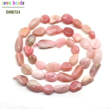 5mm-8mm Glatte Unregelmäßige Natürliche Rosa Opal Stein Lose Perlen 15,5 zoll/strang DIY Armbänder (F00551)