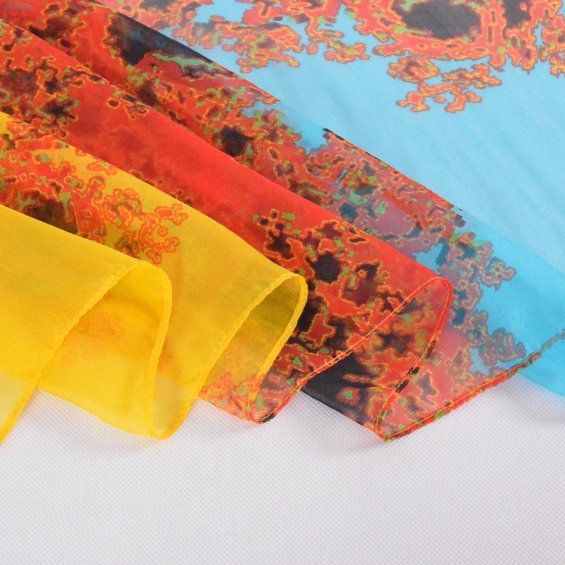 [BYSIFA] шарфы Модные женские шелк тутового цвета шифон длинные шарфы 180*110 см небесно-голубой желтый шелковый шарф шаль обертывания Bufandas