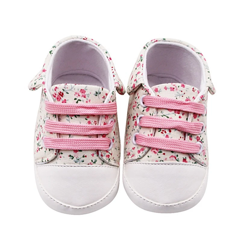 

Baby Girl Shoes Infant First walker White Lace Floral Soft Sole Shoes Prewalker Walking Toddler Kids Girl Shoes Canvas