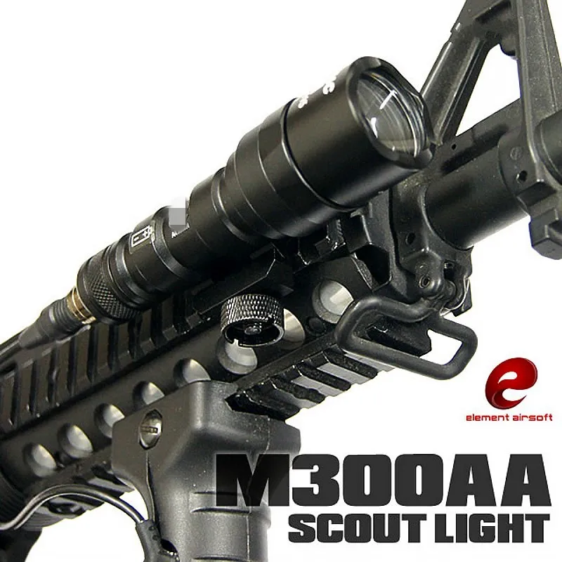 

Element EX399 Airsoft Tactical M300AA Mini Scout Light Hunting Military Weapon Light Rifle LED Flashlight