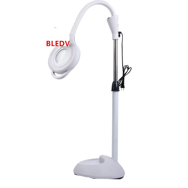  Professional LED Lamp Magnifying Glass Cold Ligth Operation Floor Shadowless Lamp Magnifier for Bea - 32872239694