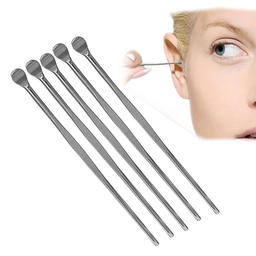 5 Pcs Stainless Steel font b Ear b font Pick Wax Curette Remover Cleaner font b