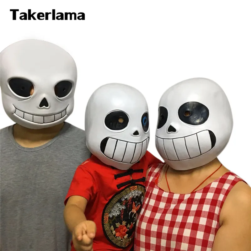 

Takerlama Game Undertale Mask Hard Latex Cosplay Sans Helmet Full Head Masks Halloween Party Prop Adult Kids Cosplay Masks