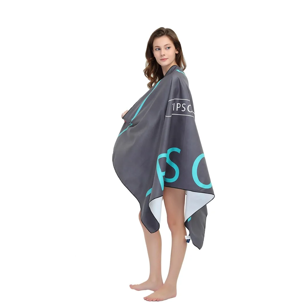 Zipsoft Microfiber Beach Towel Large Size Traveling Quick Dry Sports Printed Swimming Bath Camping Flowers Gift