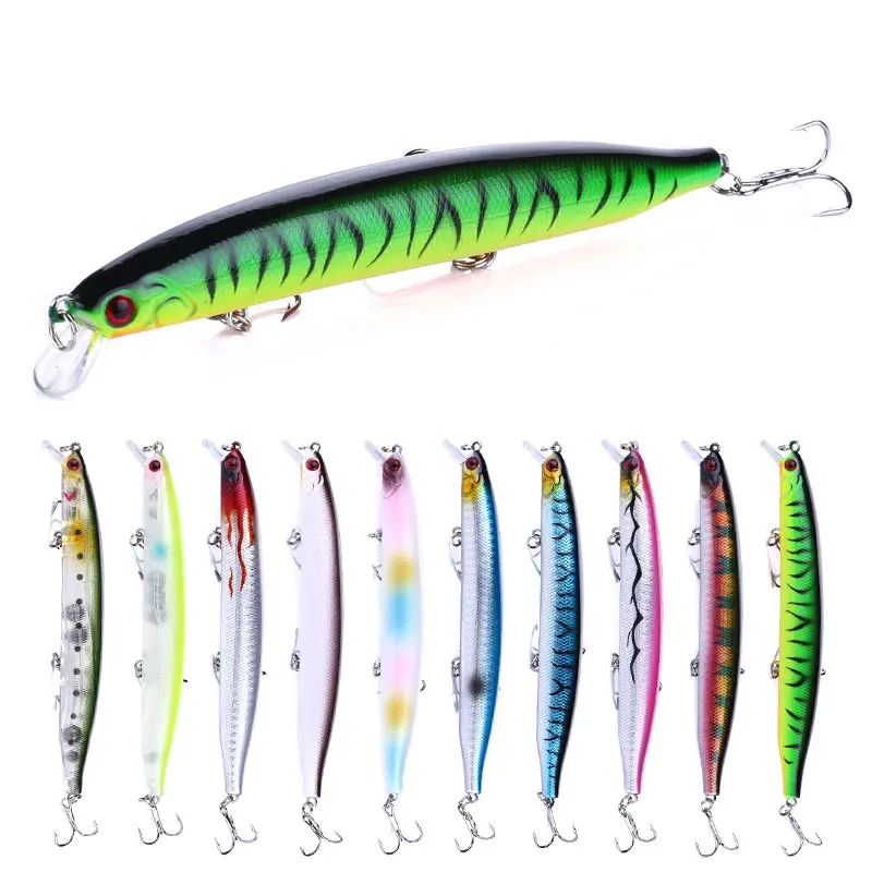 

1PCS 13.5 cm 18.5g Fishing Lure Minnow Hard Bait with 3 Fishing Hooks Fishing Tackle Lure 3D Eyes