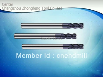 

Tungsten solid carbide 4 flutes corner radius end mill