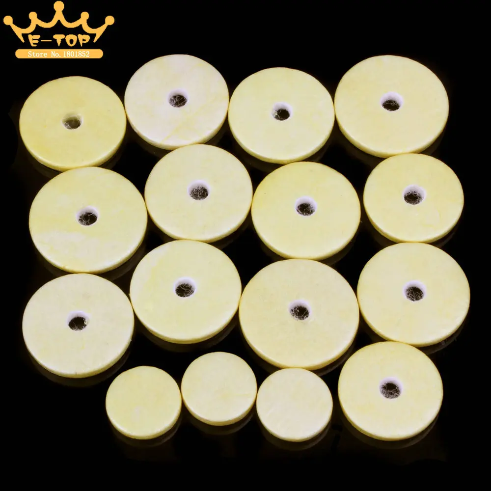 

16Pcs Close Hole Flute Pads Leather Flute Pad Set Mat Musical Instruments Parts Accessories