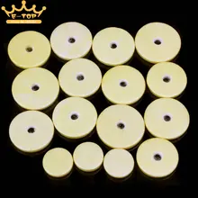 16Pcs Close Hole Flute Pads Leather Flute Pad Set Mat Musical Instruments Parts Accessories