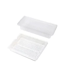 2 хранилище ПК прямоугольная утолщенная коробка для хранения фруктов, закрывающаяся коробка для кухни, холодильника, дома