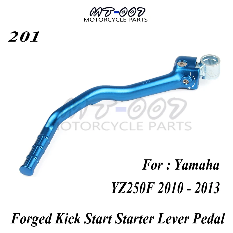 Кованый пусковой стартер рычаг педали для YAMAHA YZ250F YZF 250 2010-2013 10 11 12 13 Мотокросс Байк внедорожный мотоцикл