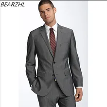 Костюм мужские деловые костюмы одежда жениха красно-коричневый костюм на заказ