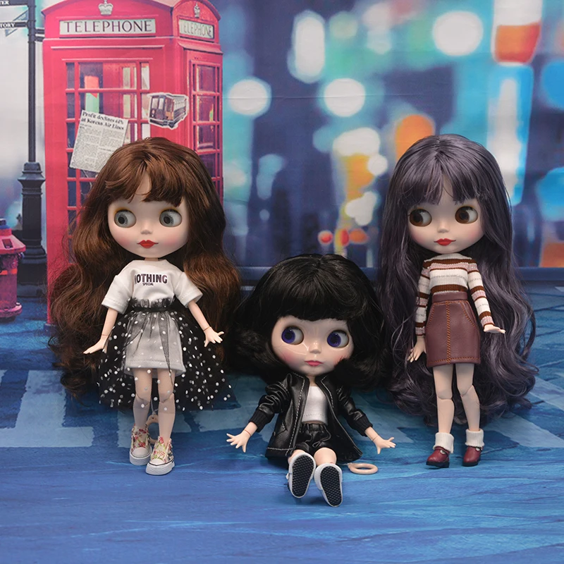 Фабричная кукла Neo Blyth с матовым лицом на заказ шарнирная 1/6 для девочек игрушки