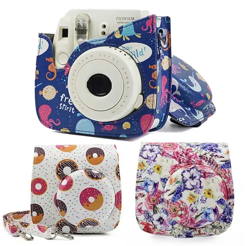 Чехол для камеры из искусственной кожи Fuji Fujifilm Instax Mini 8 + 9 чехол мгновенной печати