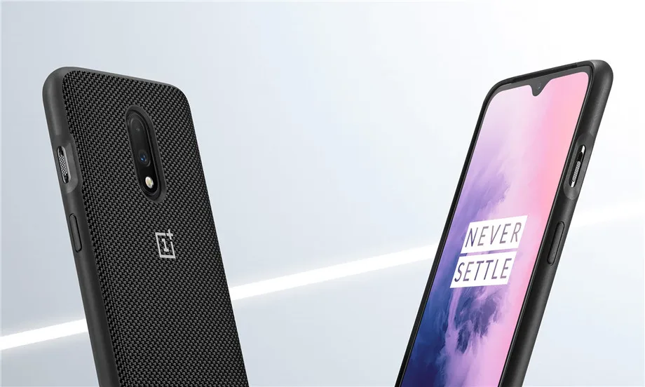 Официальный песчаник силиконовый чехол для OnePlus 7 защитный чехол оригинальные аксессуары Karbon нейлоновый бампер оболочка