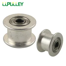 LUPULLEY холостой шкив GT2 20 T 3D-принтеры Запчасти 2GT-20 зубы пассивный 3/4/5 мм Диаметр без зубов Алюминий сплав 7 мм ширина