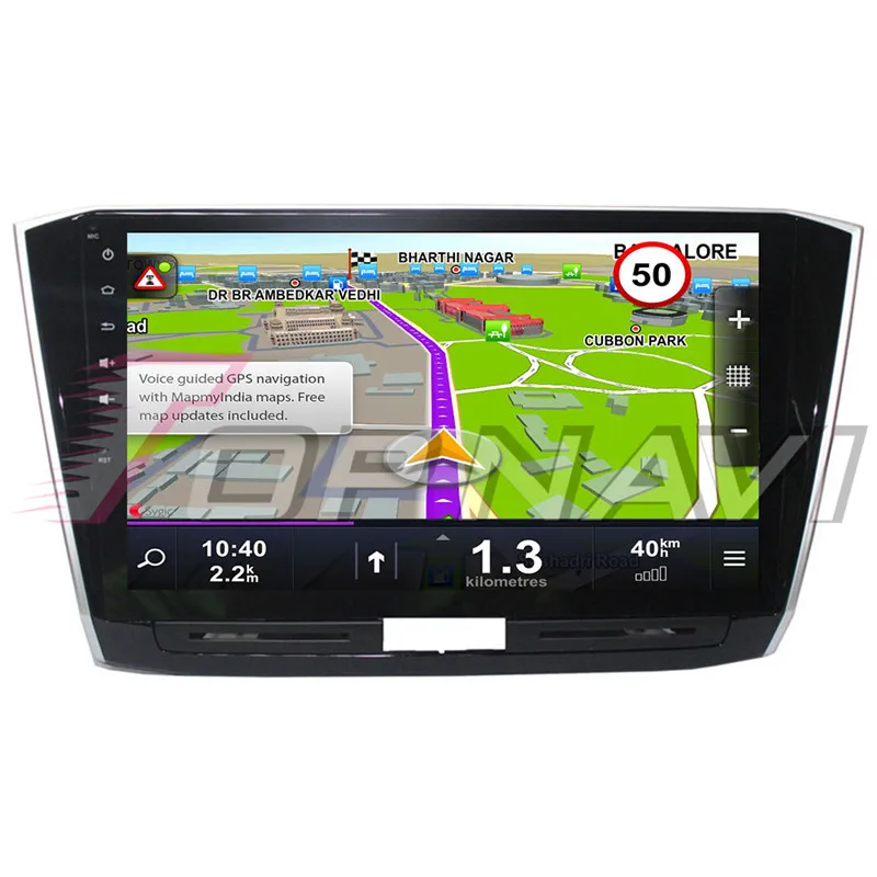 Top Autoradio 10.1 Inch Android 8.1 Car GPS Navigation For VW Passat 2016 Stereo Audio Car Multimedia player 2 din NO DVD Octa Core 1