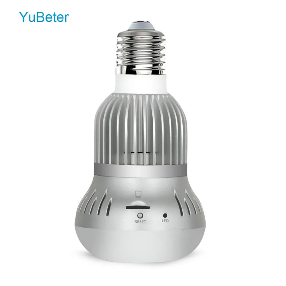 

YuBeter Camera Bulb Lamp 360 Degree Mini WiFi IP Panoramic Fisheye 960P 1.3MP HD Surveillance IR Night Vision Motion Detection