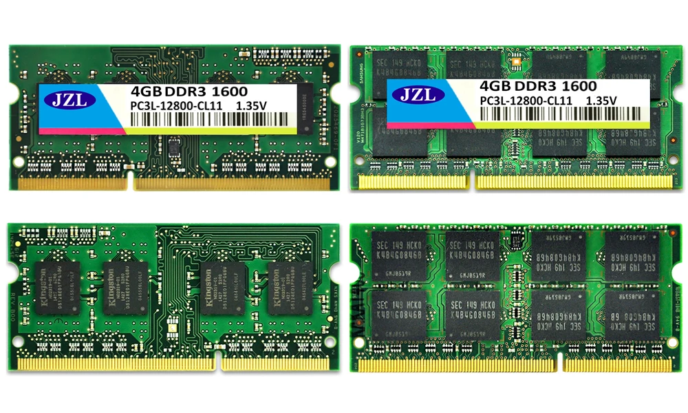 JZL 1,35 в напряжение DDR3L 1600 МГц PC3-12800S 4 ГБ/DDR3 PC3 12800 1600 1333 1066 МГц для ноутбуков SODIMM ram память SD ram