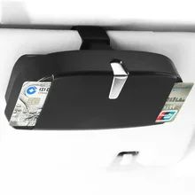 Автомобиль очки Дело Организатор Box Car козырек от солнца солнцезащитные очки держатель карманы для хранения билет держатель для Карты ABS