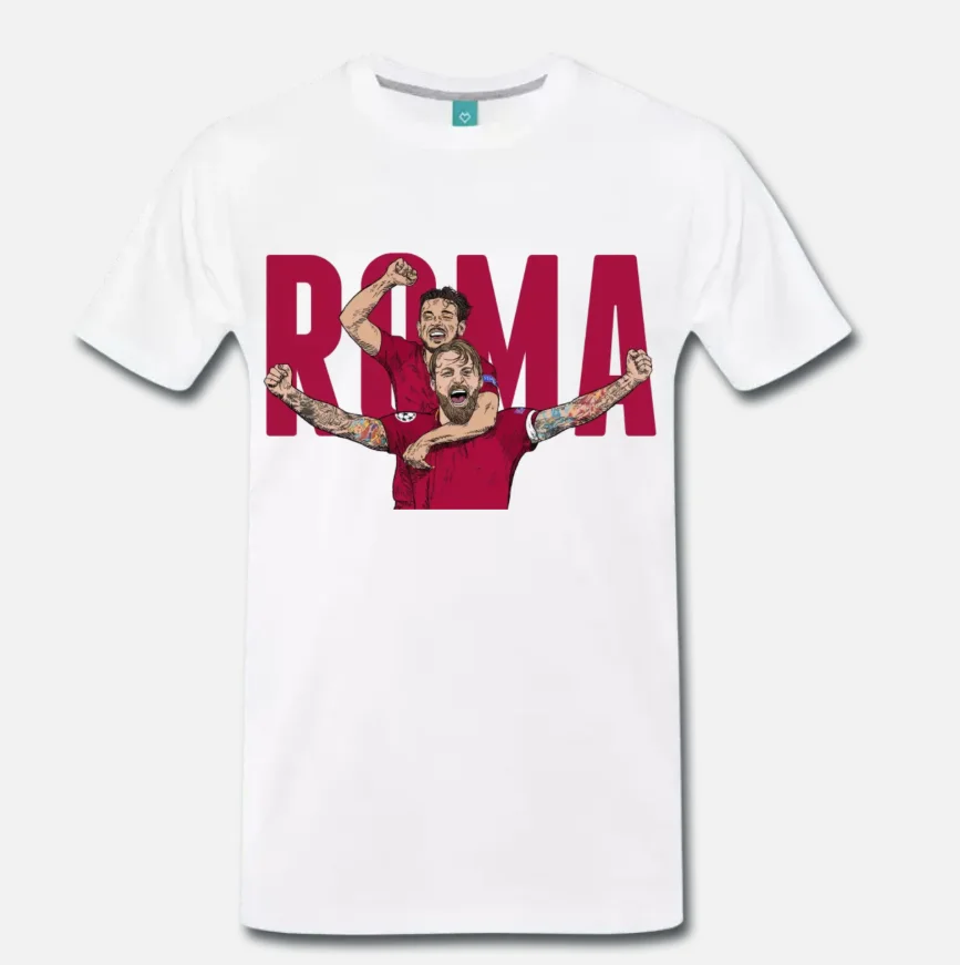 

T-SHIRT TRIBUTO DANIELE DE ROSSI CAPITAN FUTURO ROMA BANDIERA DDR - 1