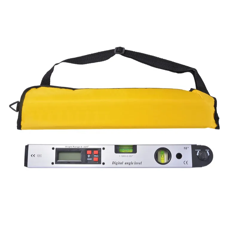 

0~225degree LCD Digital Angle Finder Level Protractor Inclinometer Angle Meter Spirit Level Finder Gauge w/ Bag HT1059
