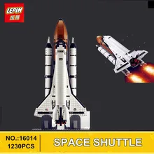 2017 New LEPIN 16014 1230Pcs Space Shuttle Expedition Model Building Kits Set Blocks Bricks Compatible Children Toy 10231