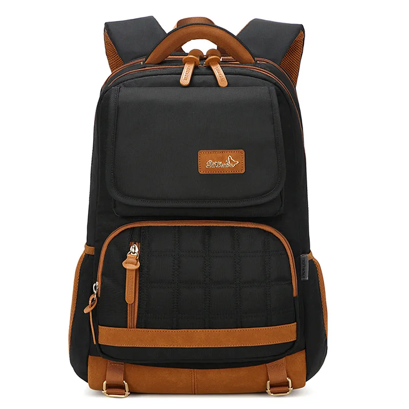 Водонепроницаемый ортопедический рюкзак, детские школьные сумки, Детская сумка для книг, вместительный школьный рюкзак для подростков, девочек и мальчиков, mochila - Цвет: Черный