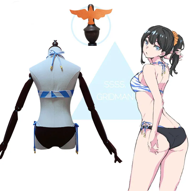 Аниме SSSS. GRIDMAN Takarada Rikka косплей костюм купальник бикини сексуальный женский