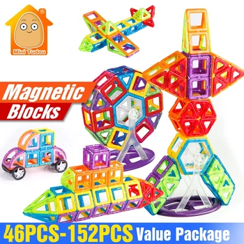 Mini Tudou 152-46PCS Magnet Building Blocks Magnetic