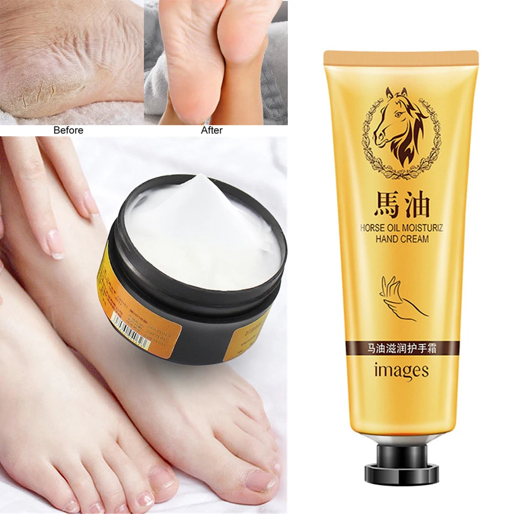 Horse Oil Hand Cream and Feet Cream Set Repair Anti Aging Winter Anti