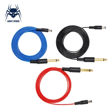 

GHOST SPIDER 1Pcs Tattoo Clip Cord Connection DC Style Cord Silicone Jacket Cable For Tattoo Machine And Power Supply