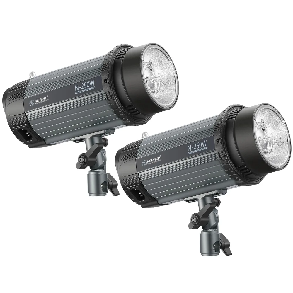 

Neewer 500W (2-Pack 250W)5600K Photo Studio Strobe Flash Light Monolight with Modeling Lamp,Aluminium Alloy Speedlite for Indoor