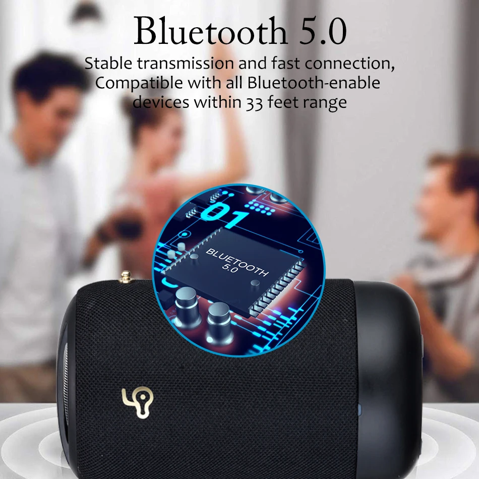 10 Вт портативный Bluetooth динамик громкой связи TWS беспроводной динамик звуковая коробка 3d стерео водонепроницаемый открытый динамик поддержка TF AUX USB