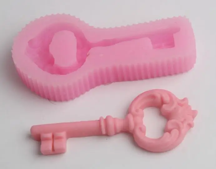 

Retro key shape silicone mold gypsum wax aromatherapy candle wax mold