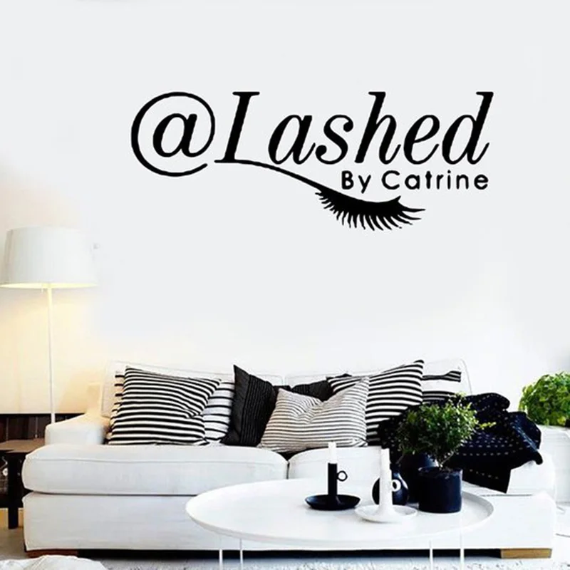 Buy Eyelashes Eye Wall Decal Beauty Salon Decor Lashes