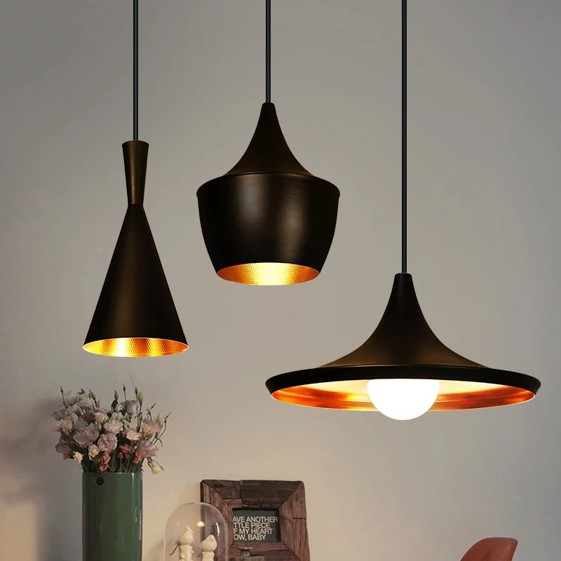 

New tom dixon copper shade musical pendant lamp Beat Light Postmodern Minimalist Restaurant Pendant Light Hanging Lamp Lightin